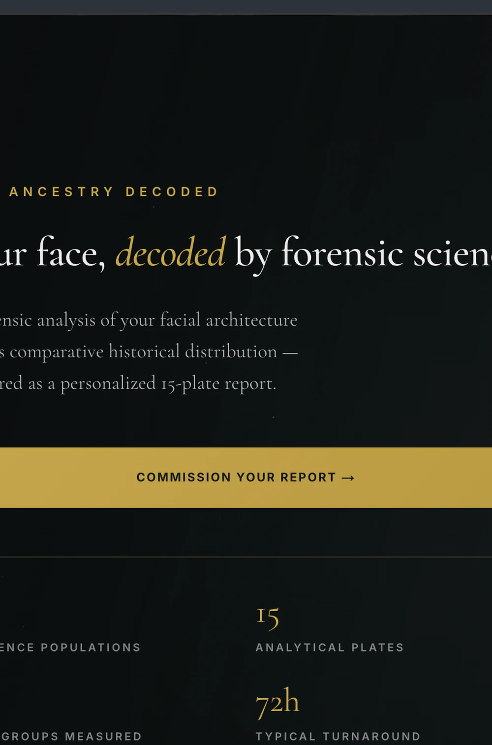 Ancestry Decoded website screenshot